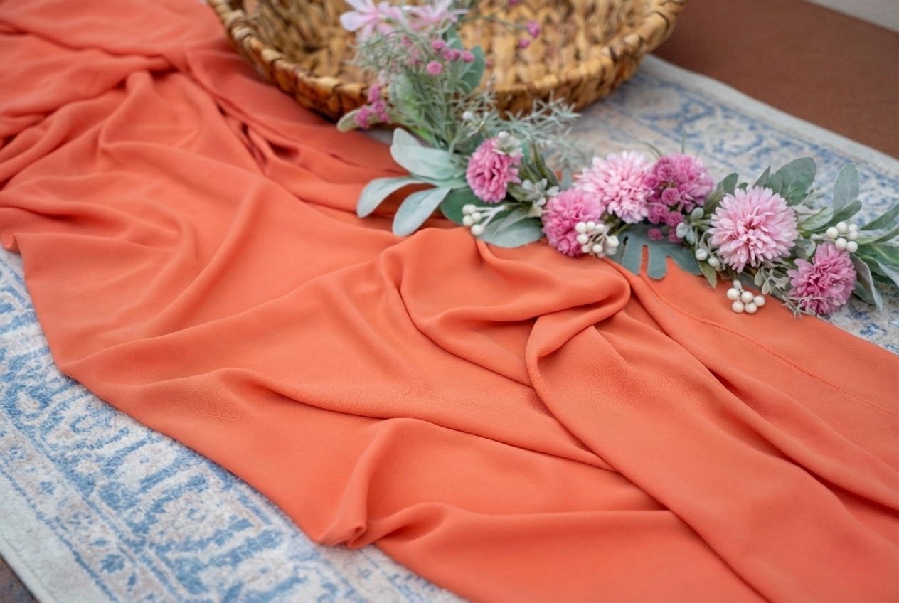 Chiffon Premium Hijab - Tangy