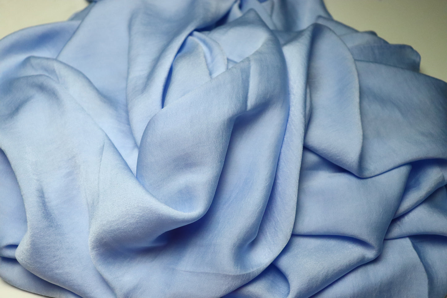 Satin Plain Hijab - Sky