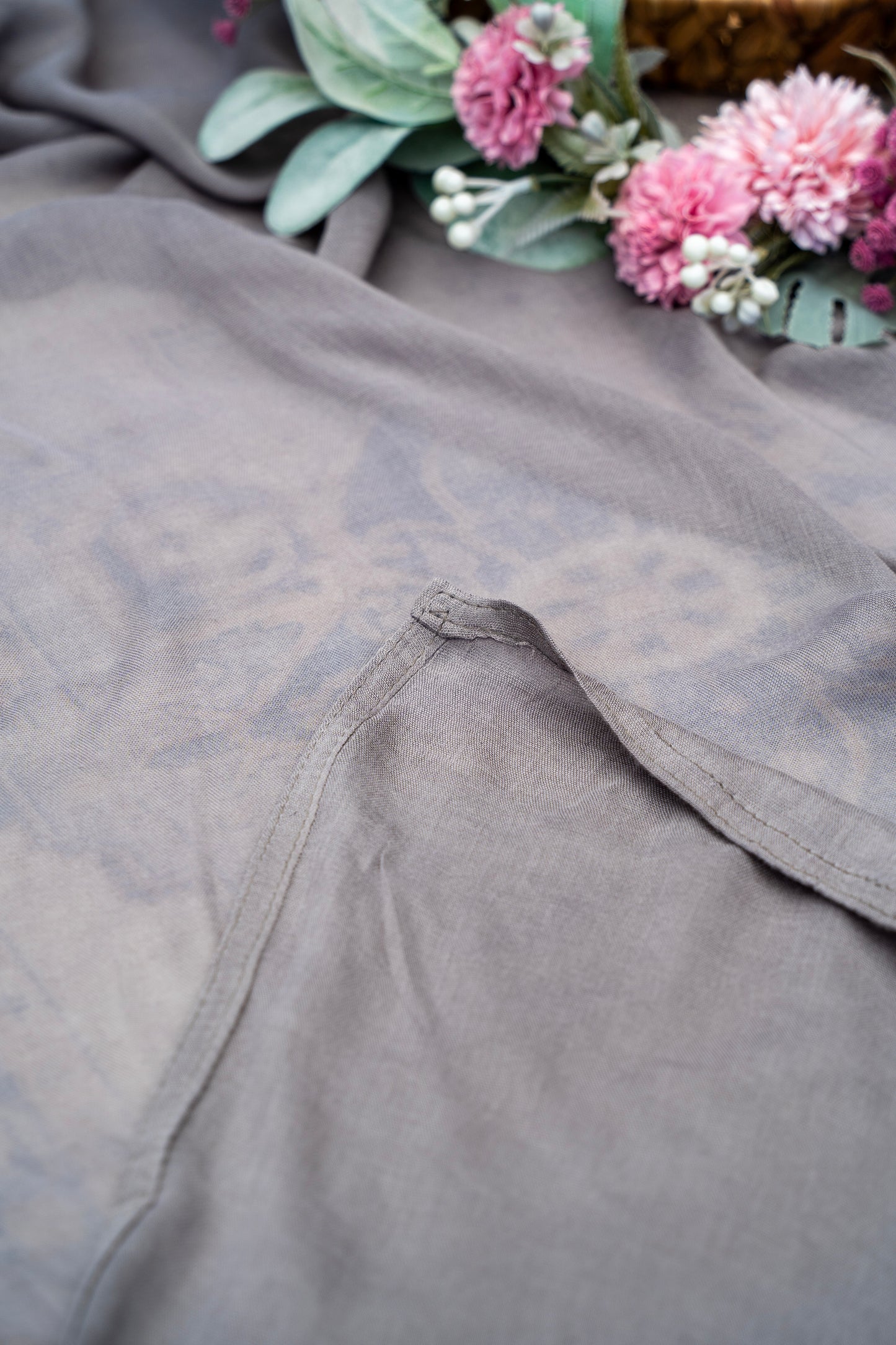 Bamboo Cotton Hijab/Scarf - Slate Grey