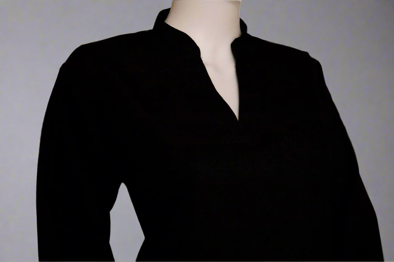 Black Co-ord Set Self Print