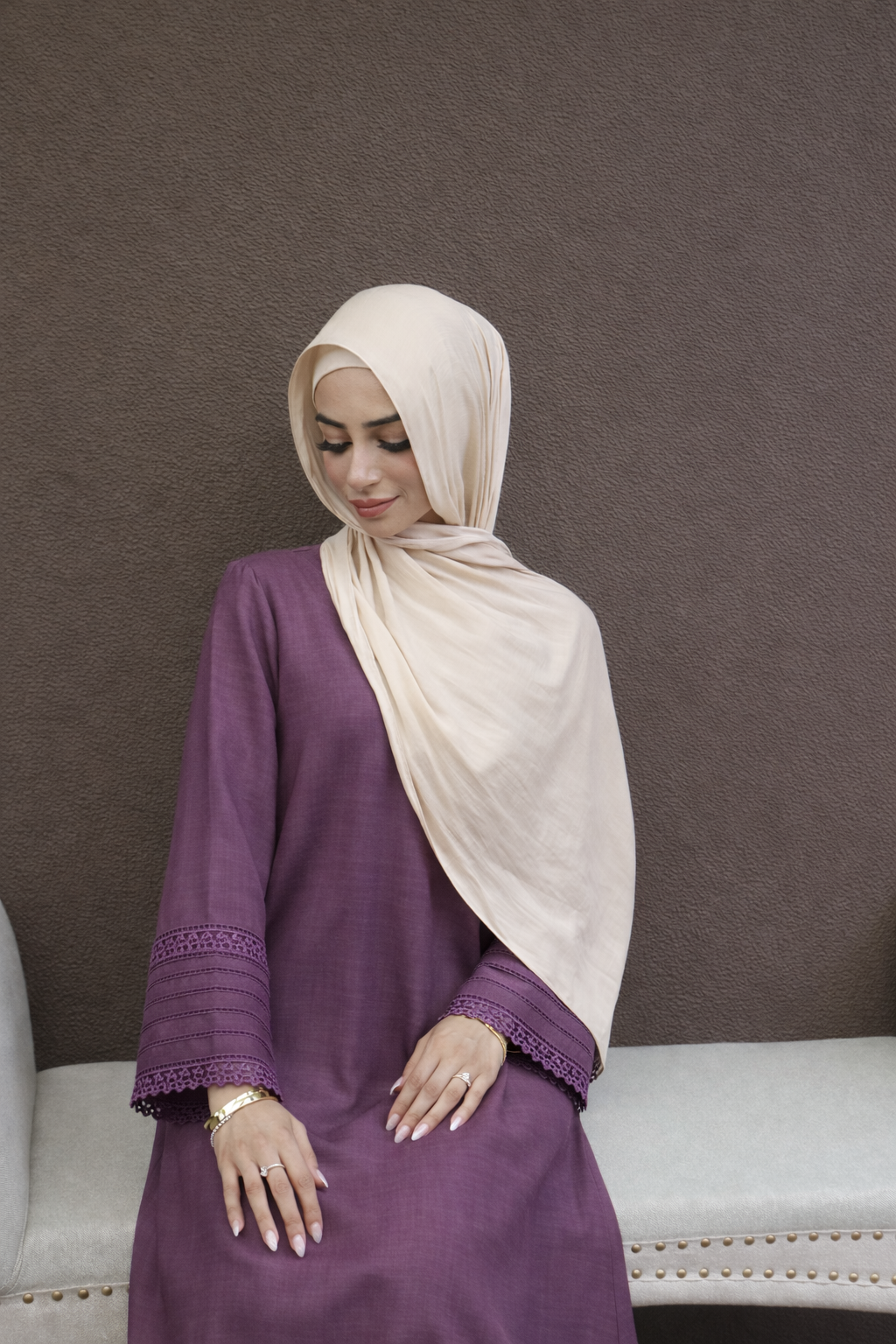 Serene Stitch Dress - Mauve