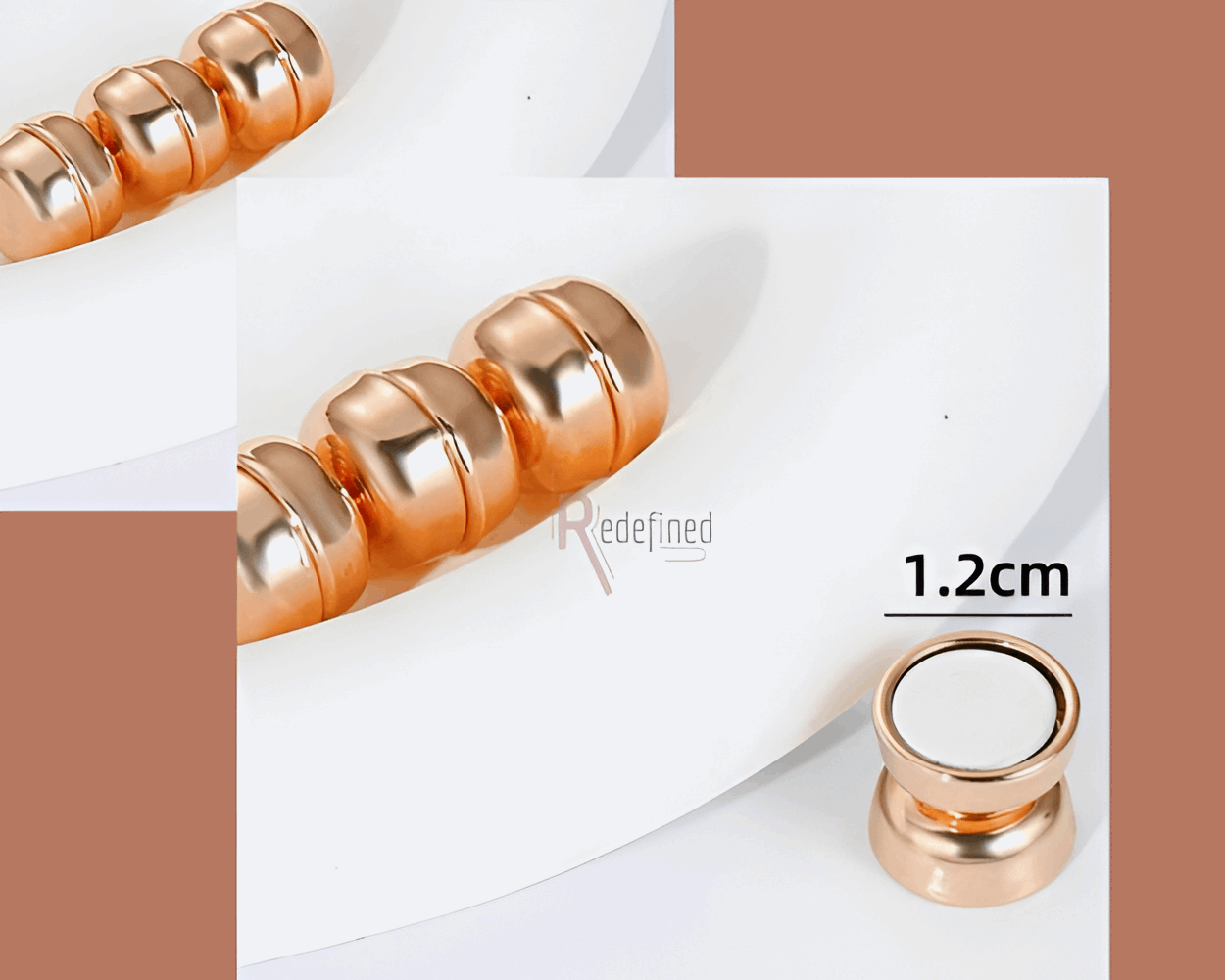 Hijab Metallic Magnet Rose Gold colour