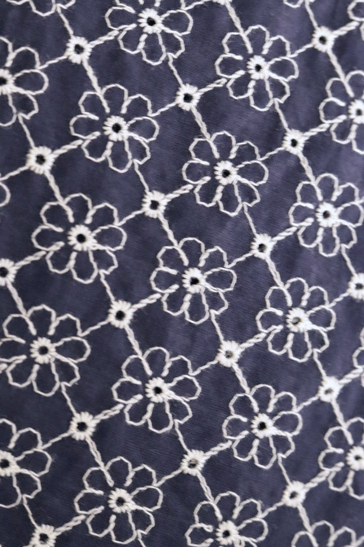 Blue Embroidered Luxe Kaftan