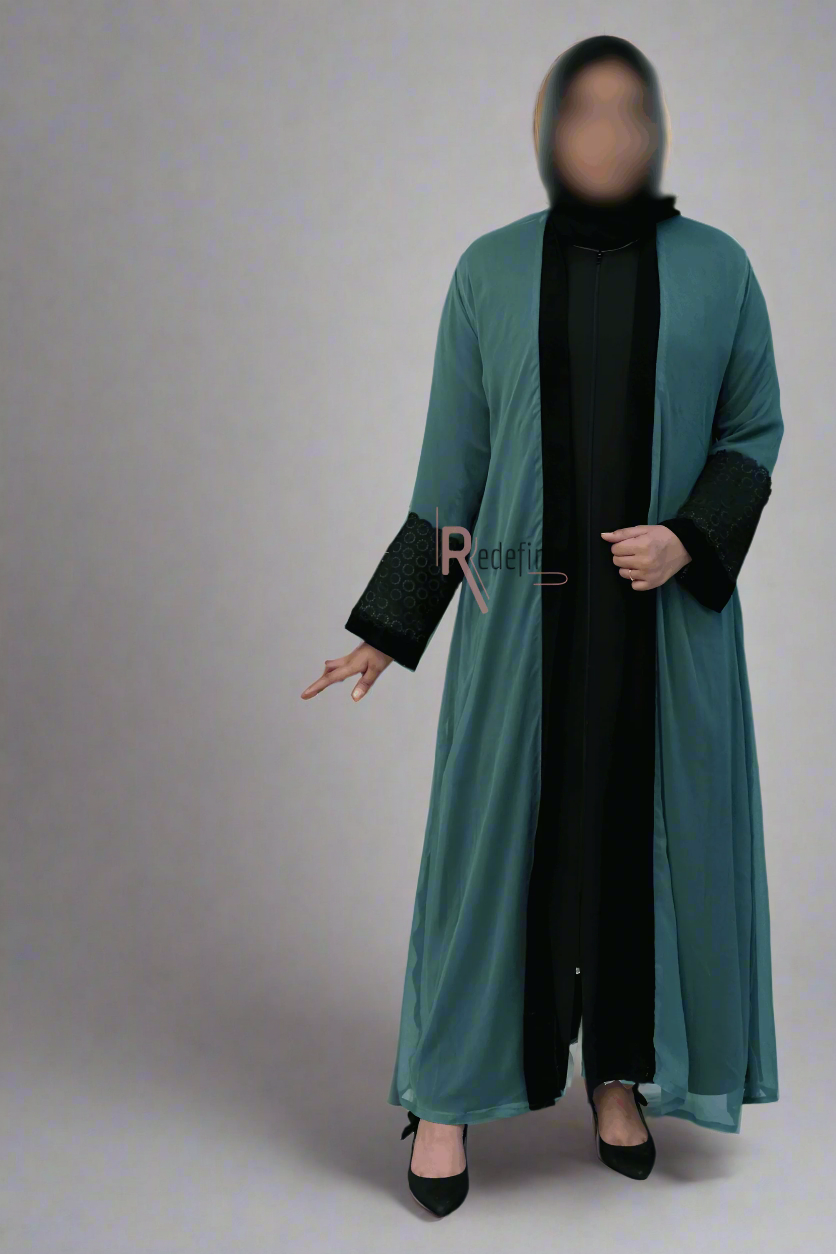 Lace Adorned Kaftan