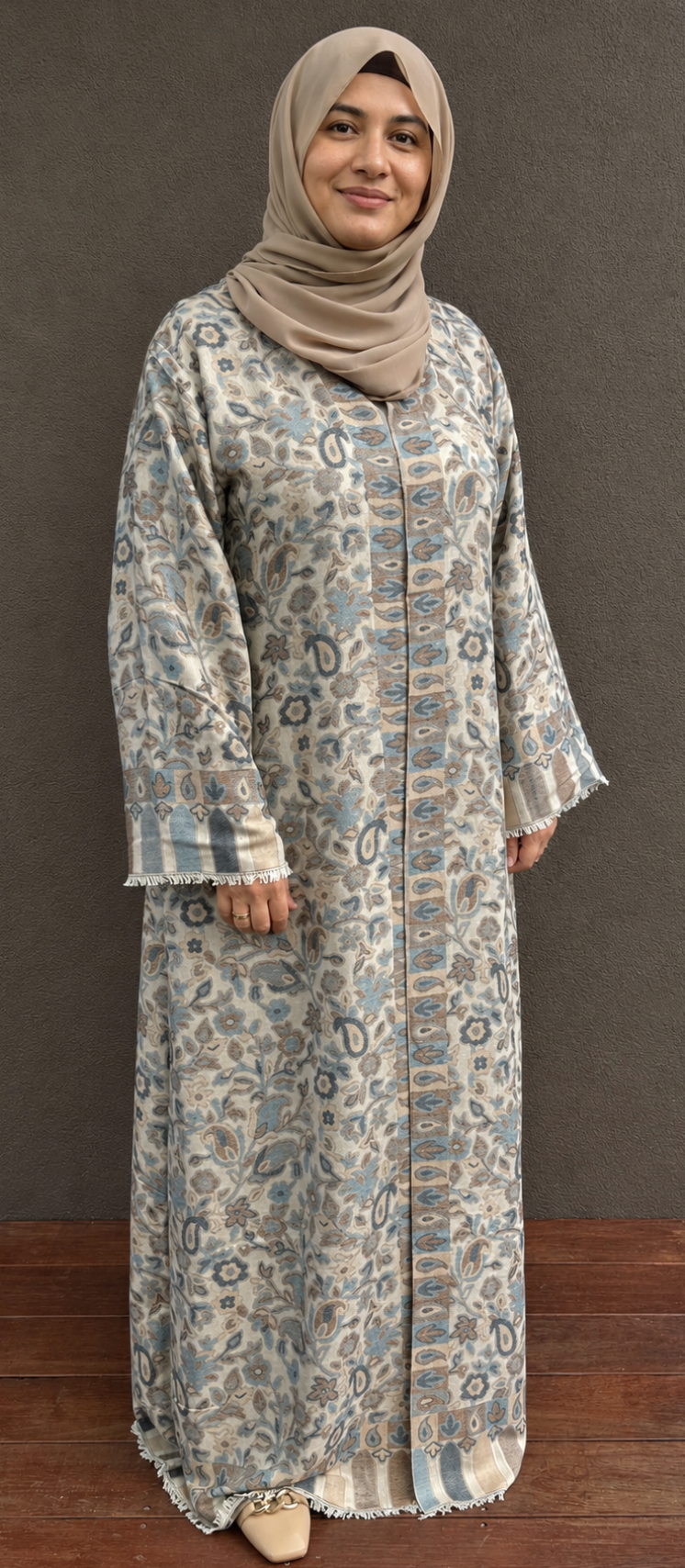 Celeste Bloom Pashmina Open Abaya
