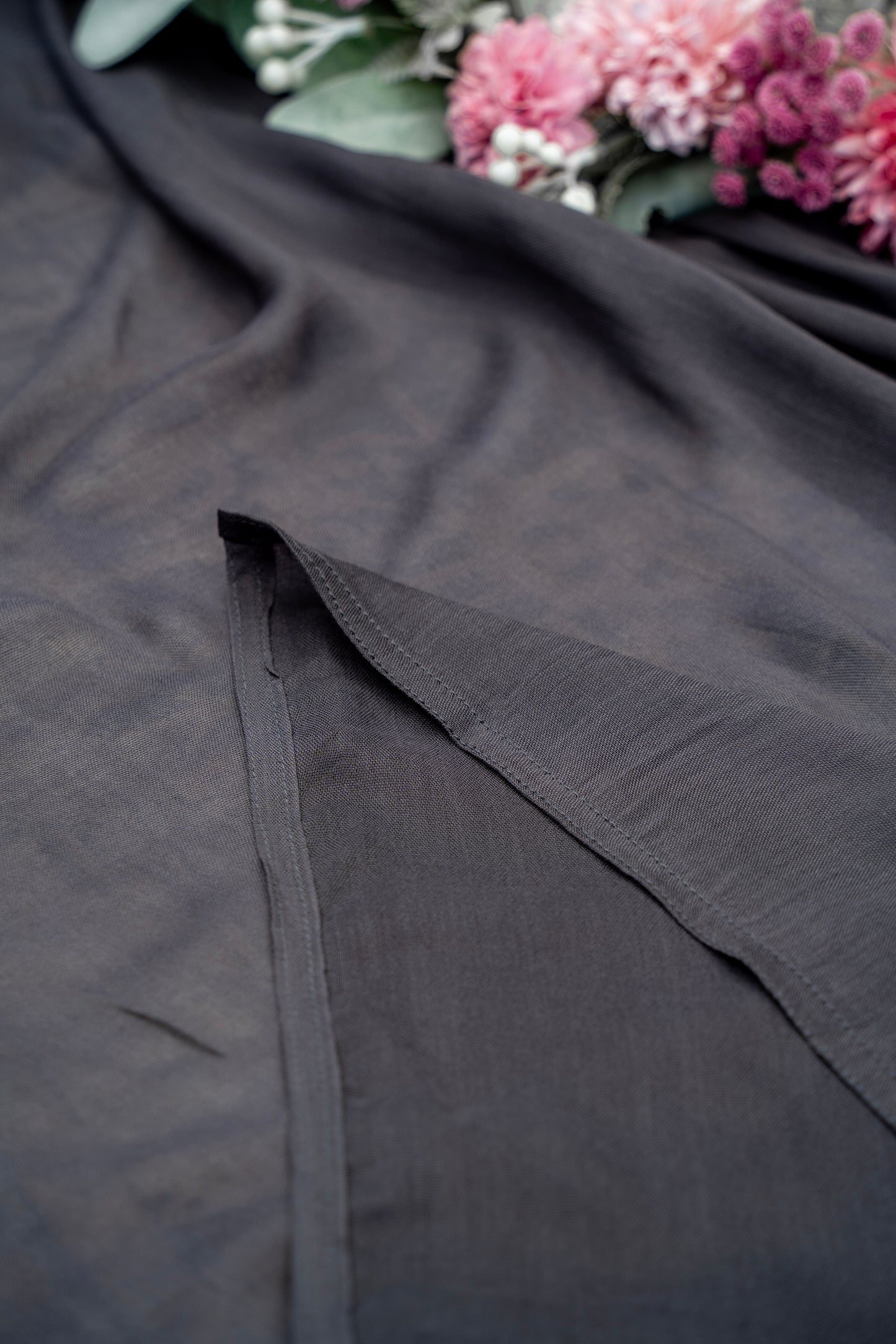 Bamboo Cotton Hijab/Scarf - Dark Grey