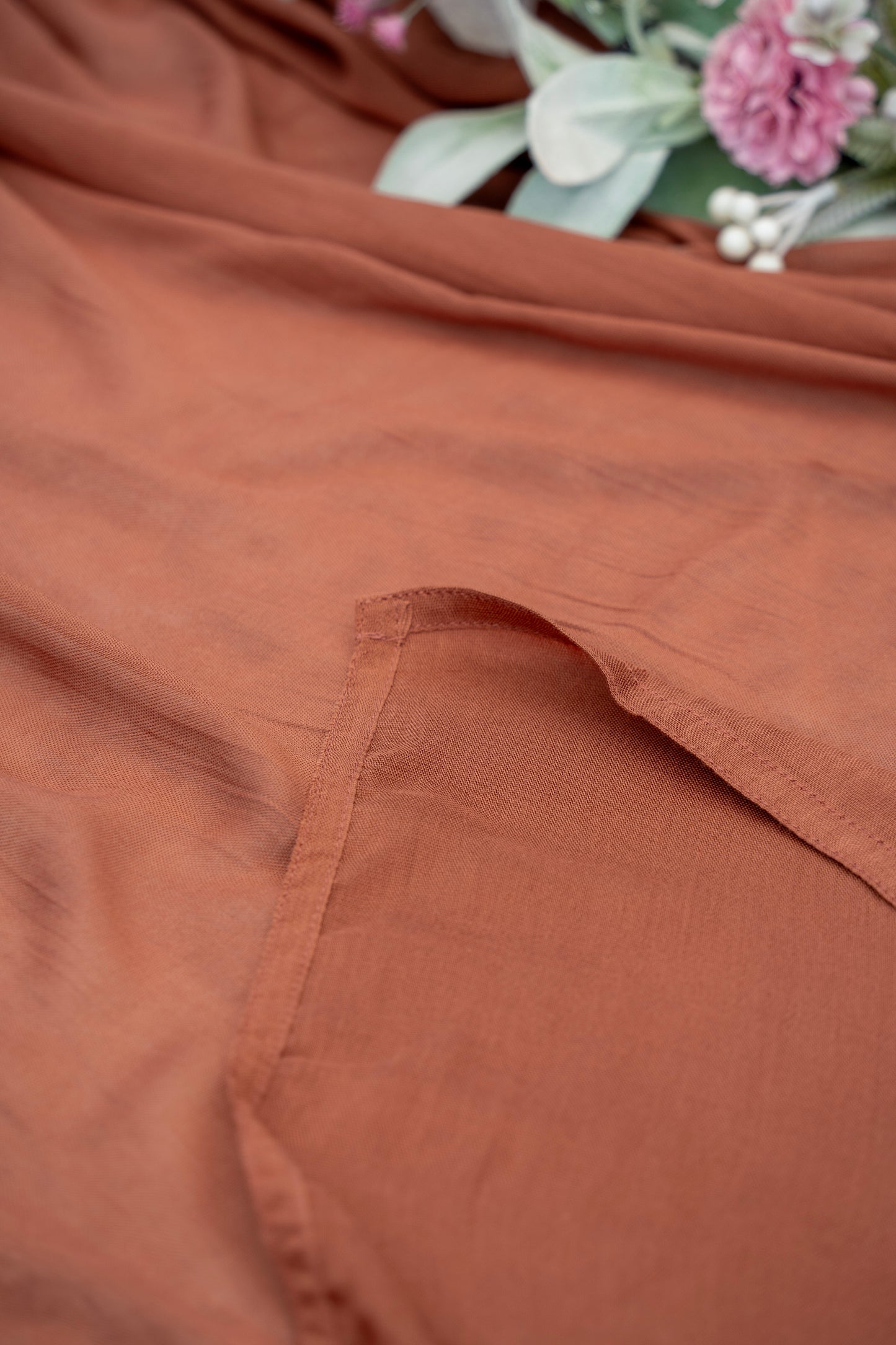 Bamboo Cotton Hijab/Scarf - Rust