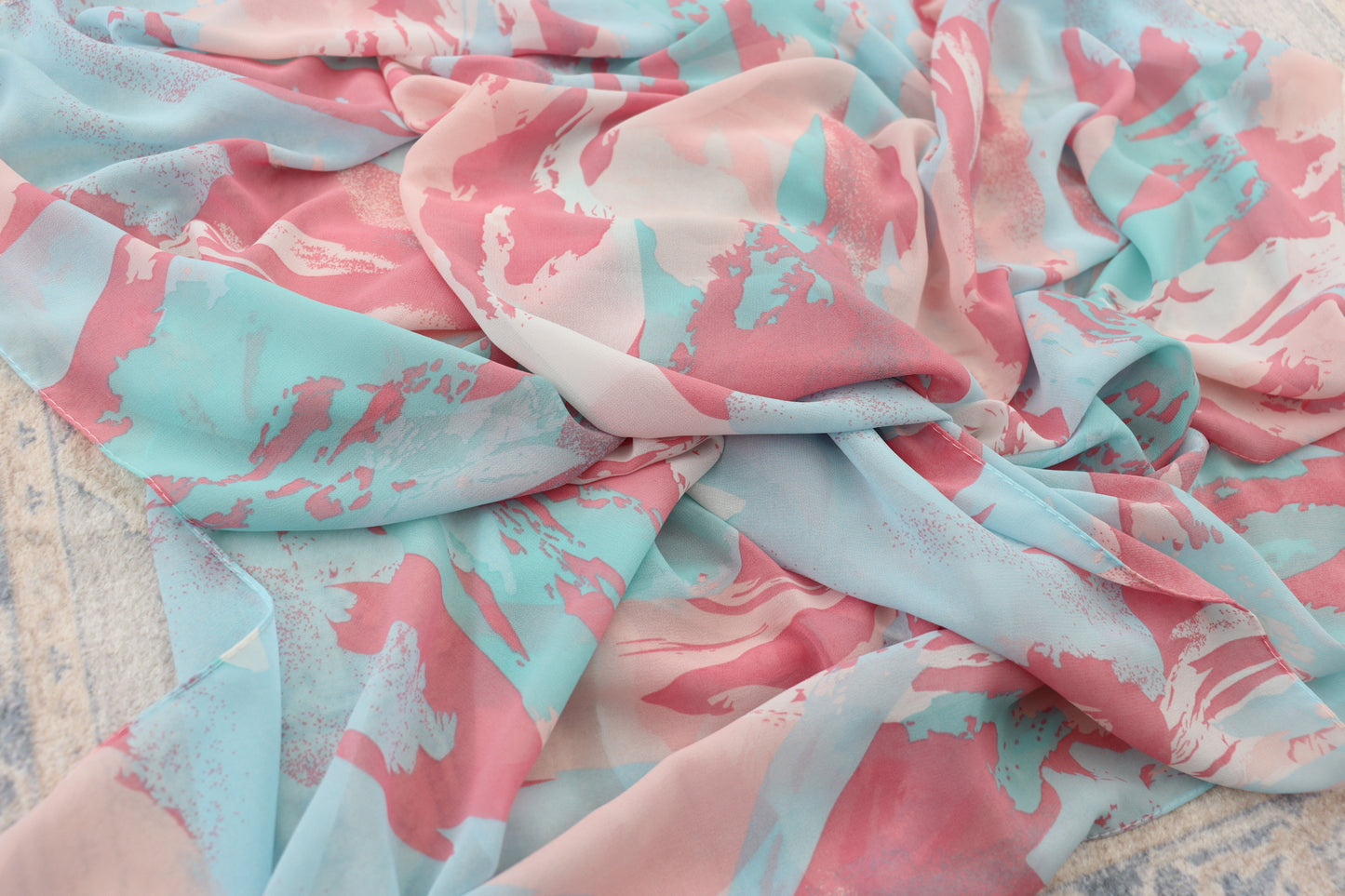 Abstract Bloom Chiffon Hijab
