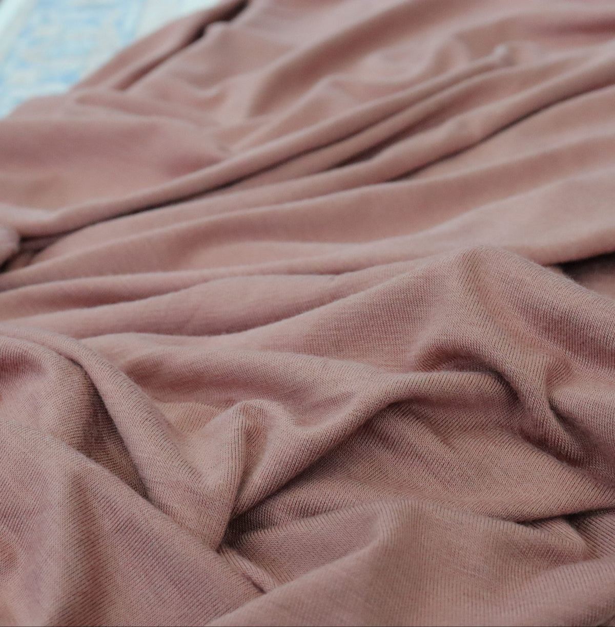 Close-up of brown fabric with a textured surface