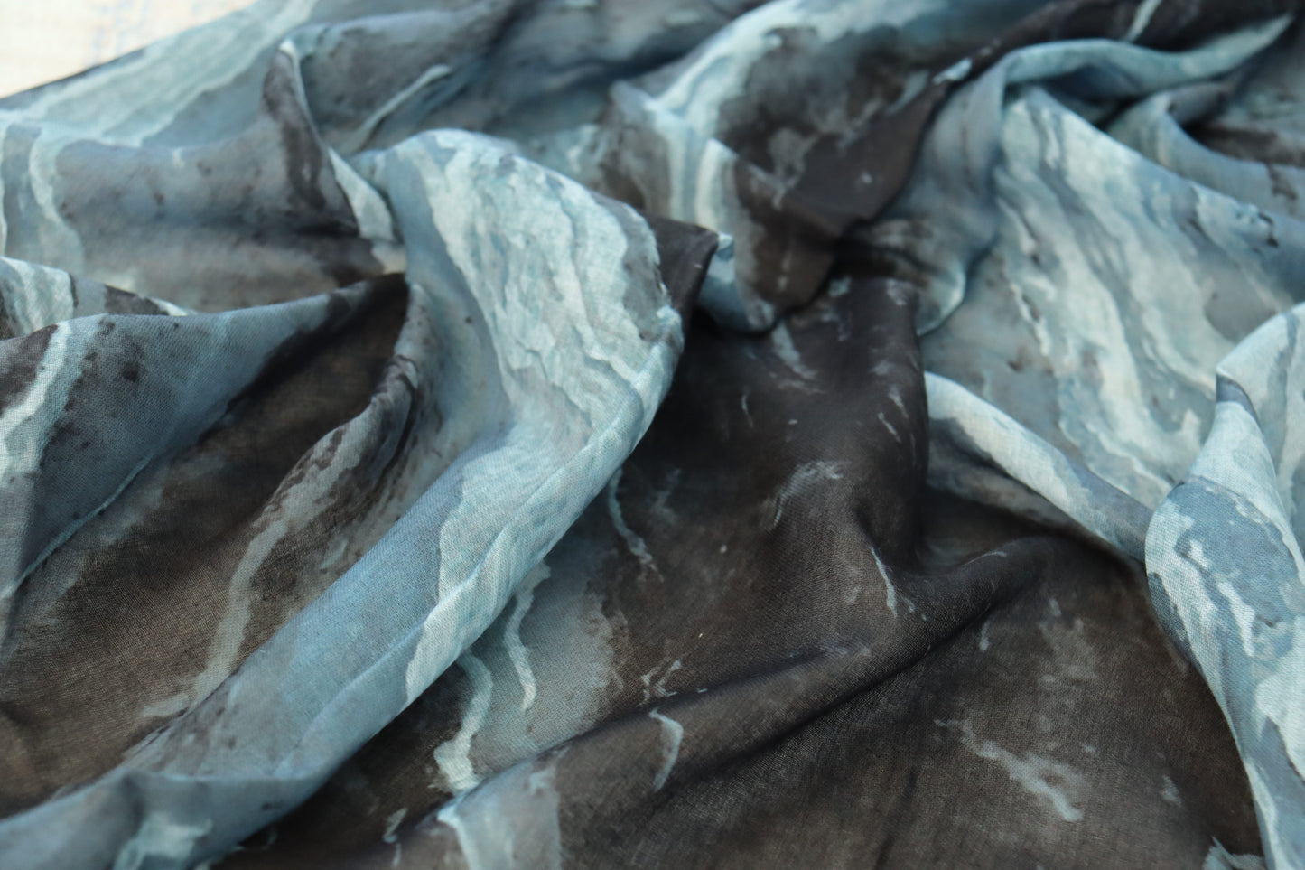 Midnight Marble Printed Modal Hijab