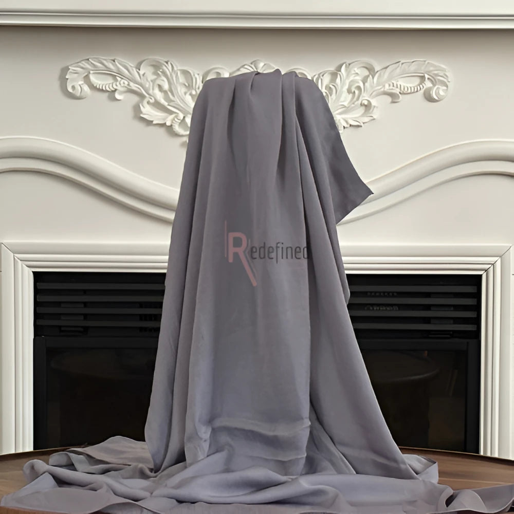 Satin Hijab/Scarf - Grey