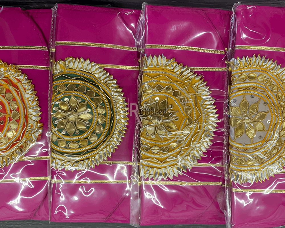 Handmade Traditional Clutch Pink colour