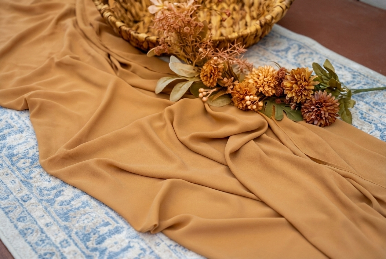 Chiffon Premium Hijab - Caramel