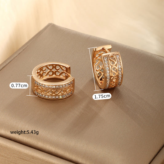 Delicate Huggie Earring with Gold Plating