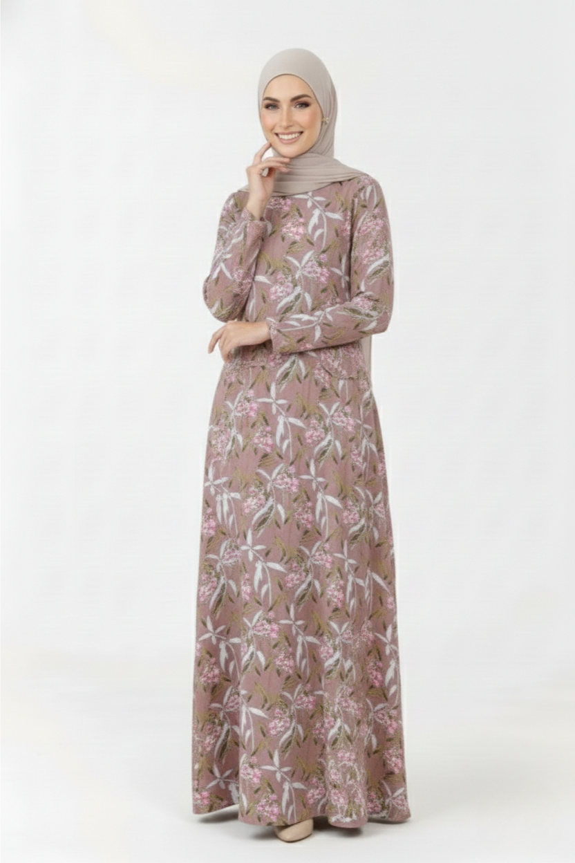 Autumn Bloom Maxi Dress