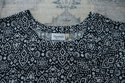 Midnight Petal Maxi Dress