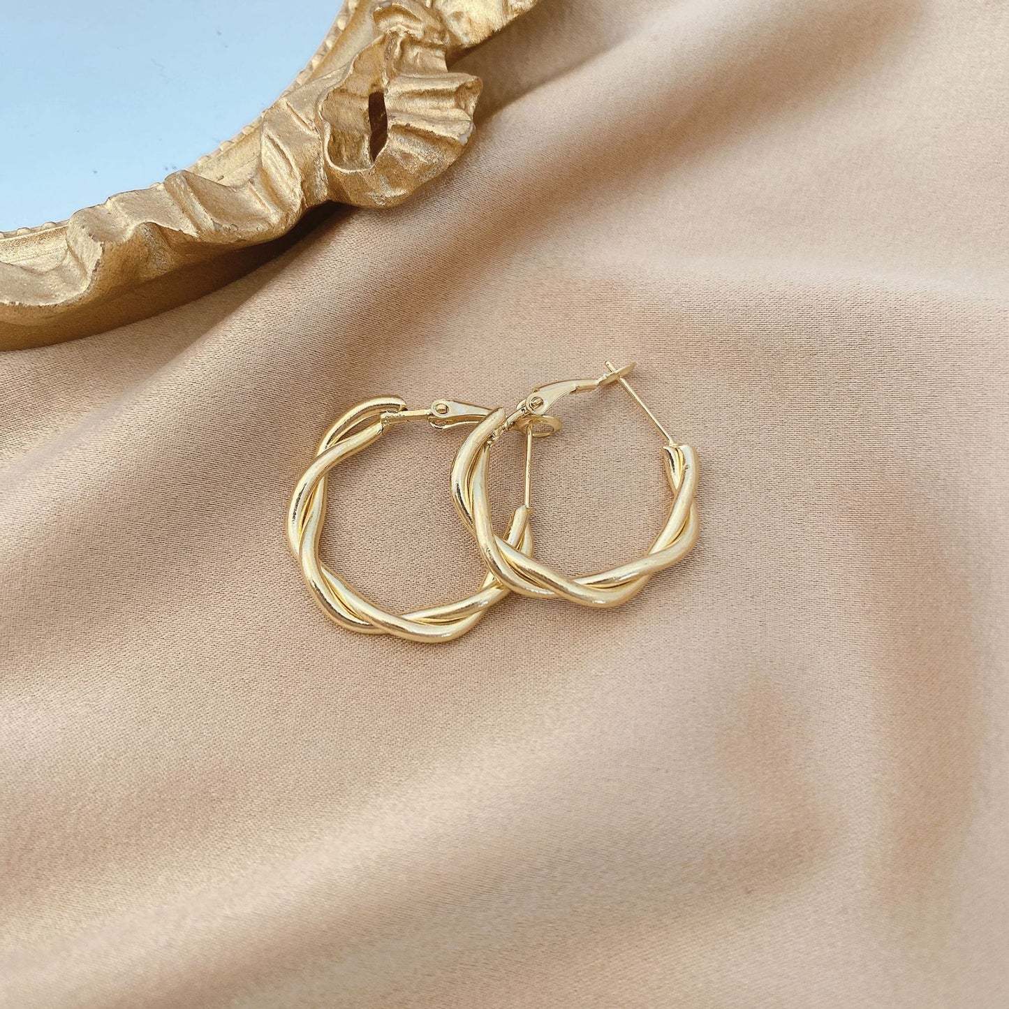 Twist Hoop Earrings