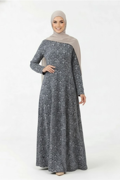 Midnight Petal Maxi Dress