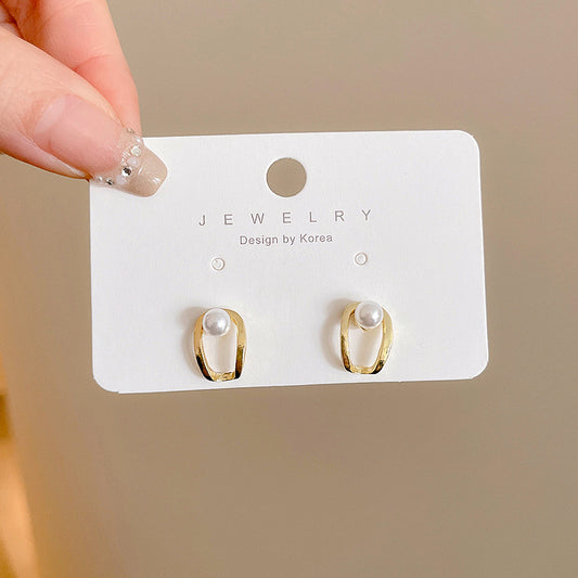 Delicate Pearl Stud Earrings