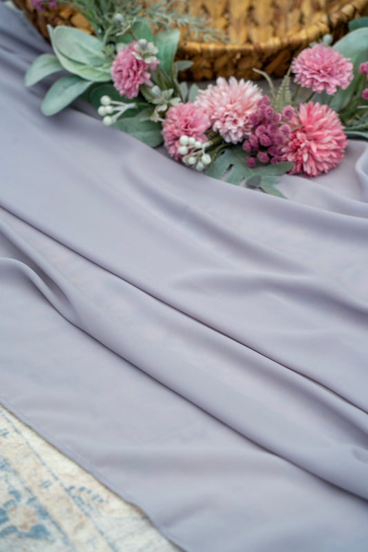 Chiffon Premium Hijab - Silver Grey