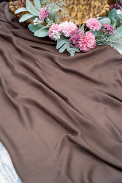 Premium Modal Hijab/Scarf - Dark Brown