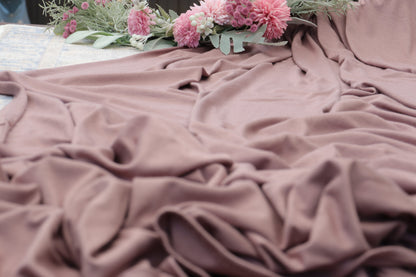 Cotton Jersey Hijab/Scarf - Deep Mauve