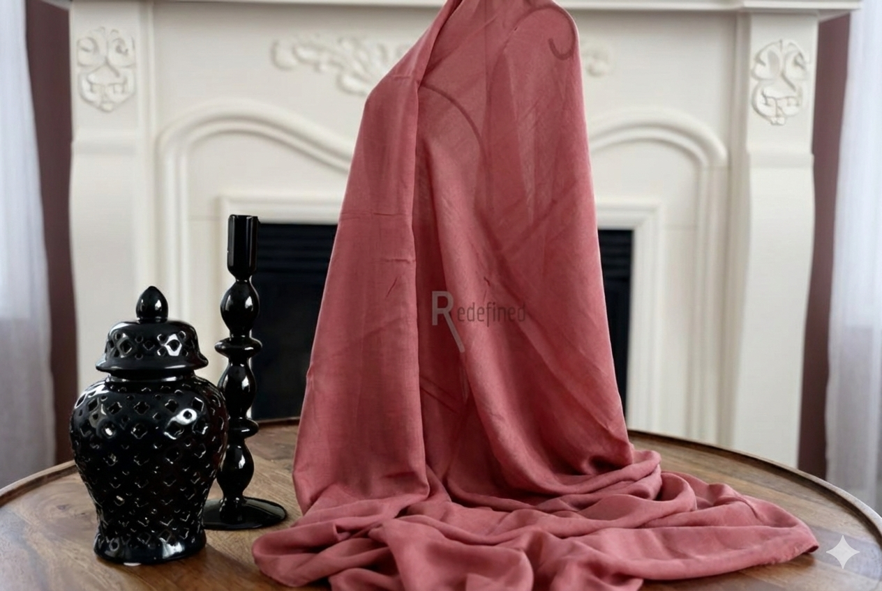 Bamboo Cotton Hijab/Scarf - Dusty Pink