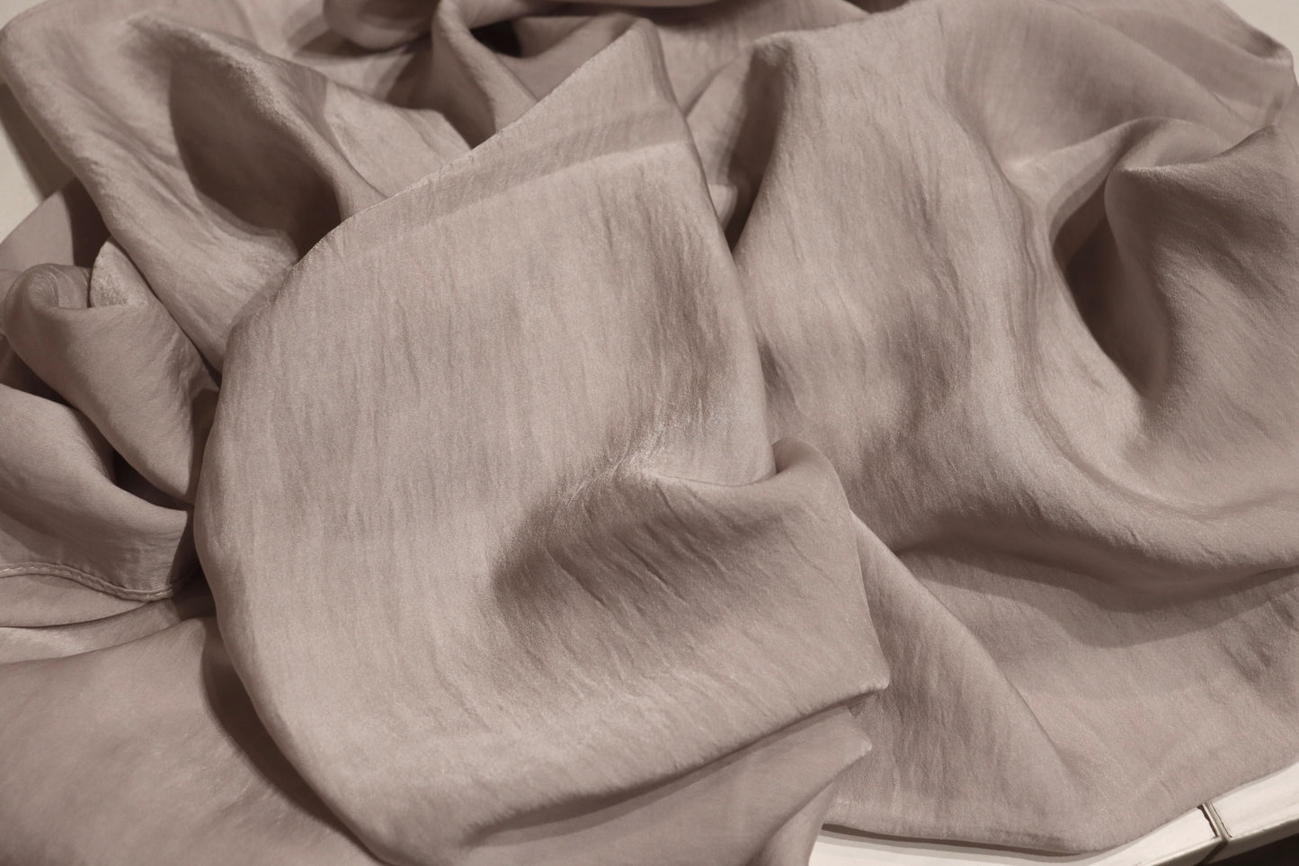 Satin Plain Hijab - Mist Grey