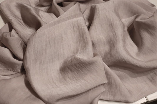 Satin Plain Hijab - Mist Grey