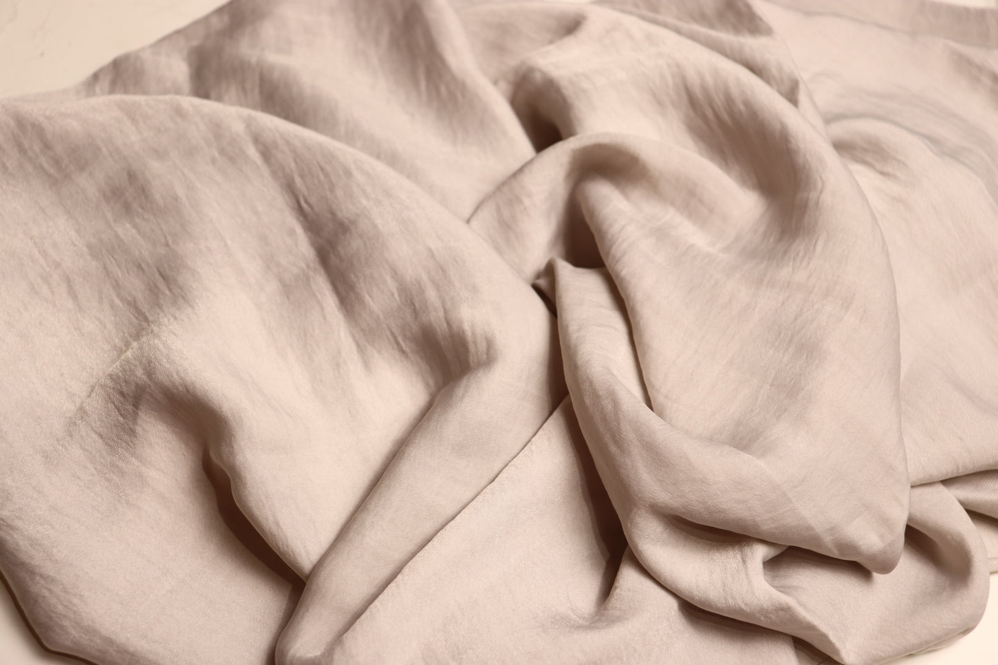 Satin Plain Hijab - Mushroom Grey