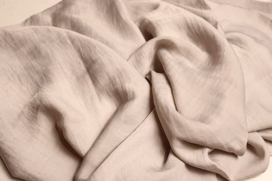 Satin Plain Hijab - Mushroom Grey