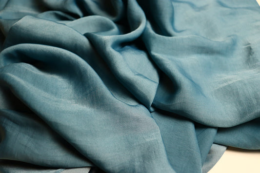 Satin Plain Hijab - Teal