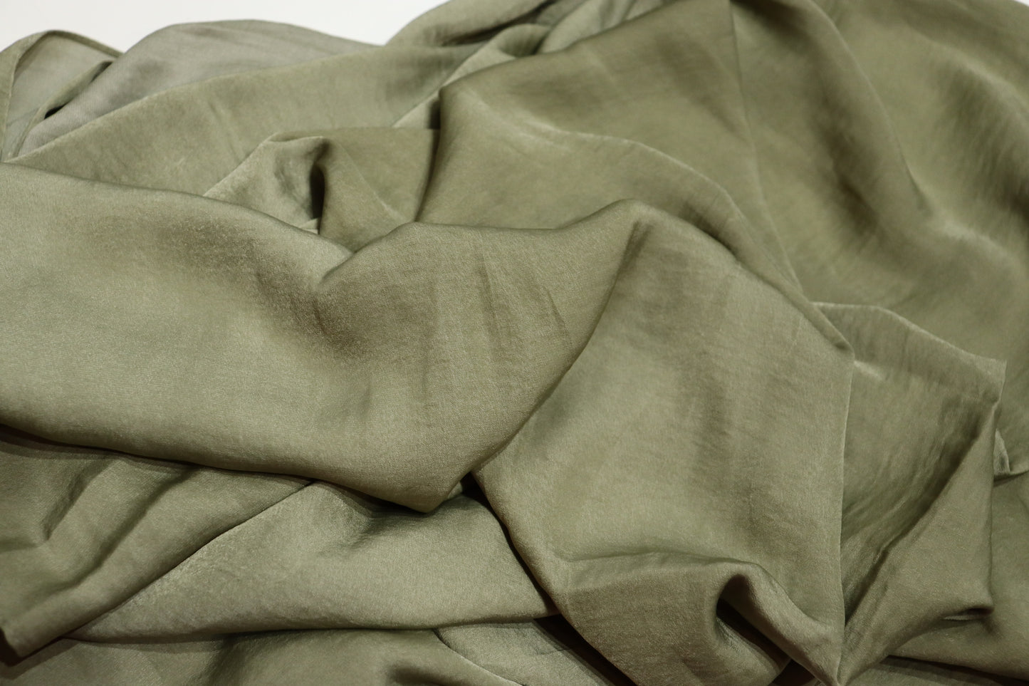 Satin Plain Hijab - Olive