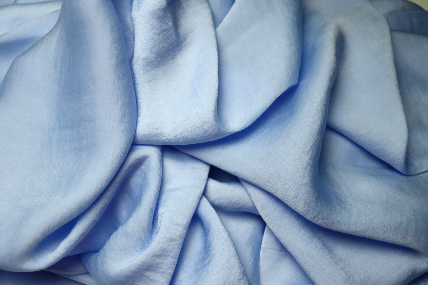 Satin Plain Hijab - Sky