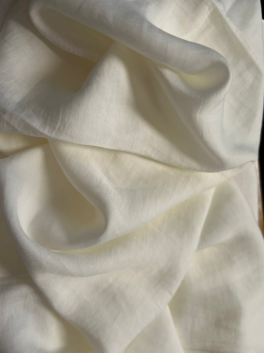 Satin Plain Hijab - Ivory