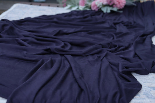 Cotton Jersey Hijab/Scarf - Midnight Blue