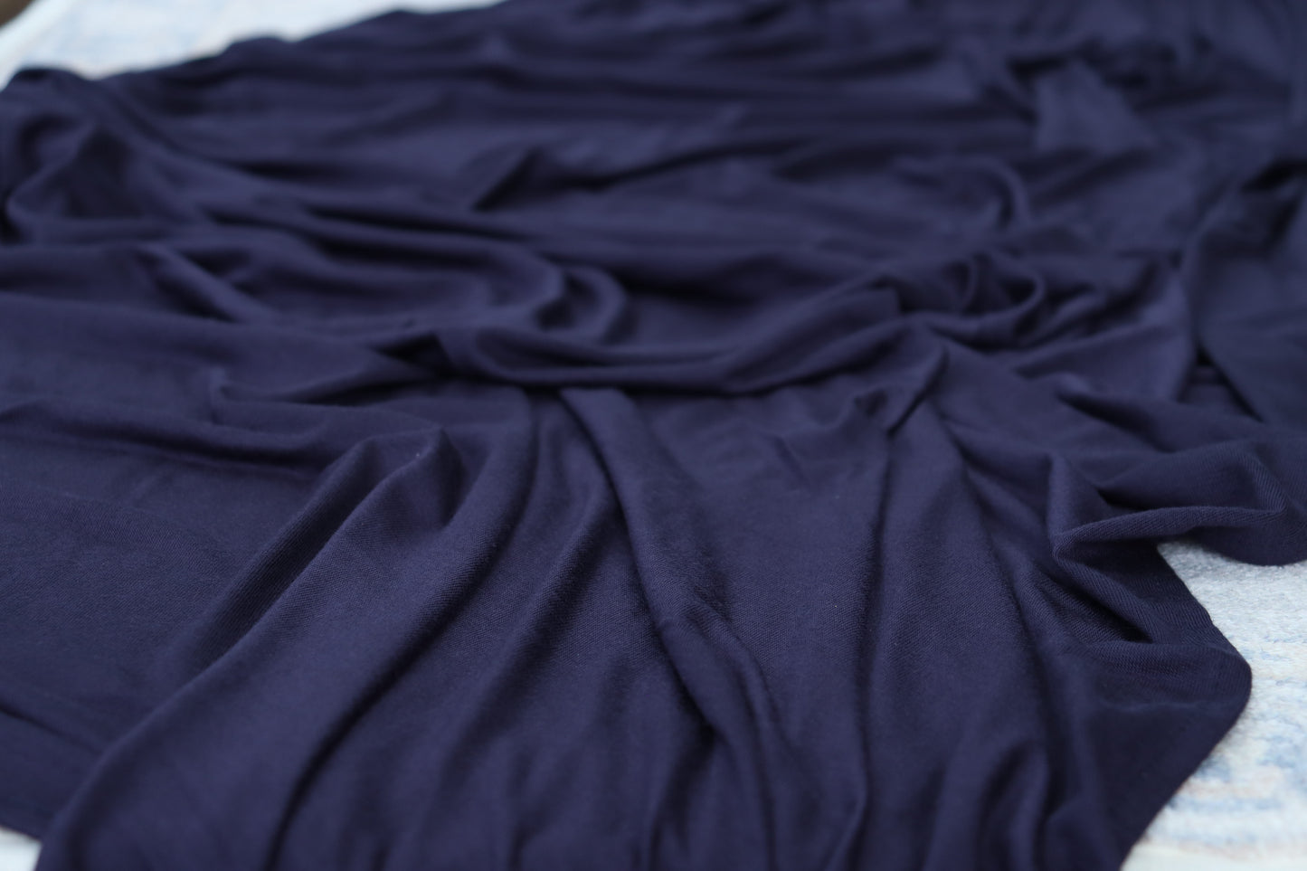 Cotton Jersey Hijab/Scarf - Midnight Blue