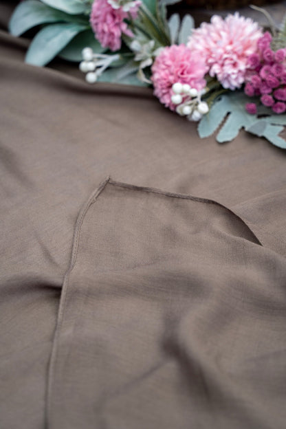 Premium Modal Hijab/Scarf - Mud Brown