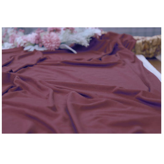 Cotton Jersey Hijab/Scarf - Mahogany