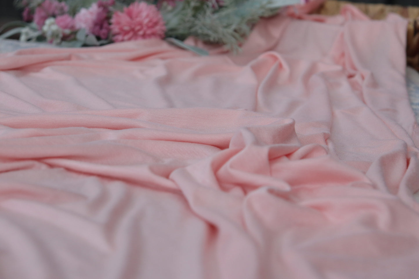 Cotton Jersey Hijab/Scarf - Powder Pink