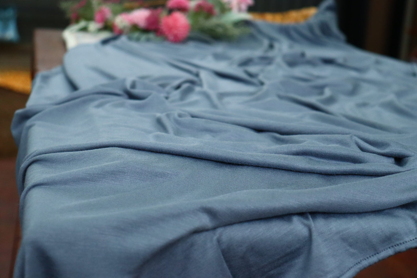 Cotton Jersey Hijab/Scarf - Pewter