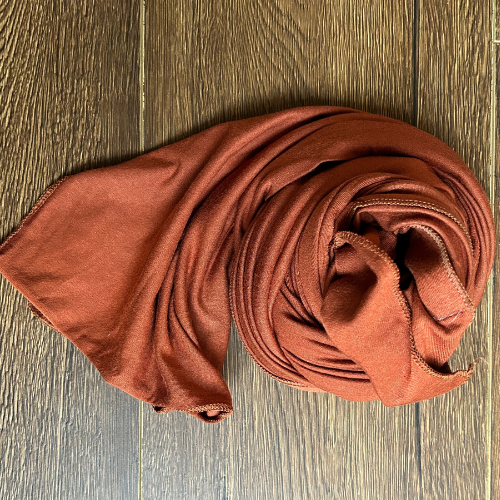 Girls Cotton Jersey Hijab/Scarf - Rustic Orange