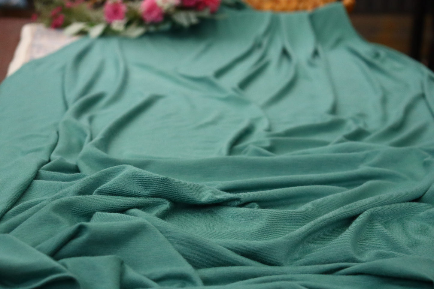 Cotton Jersey Hijab/Scarf - Sea Green
