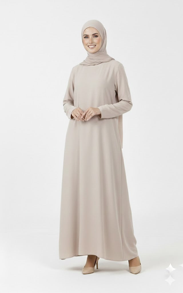 Slip-on Dress - Beige