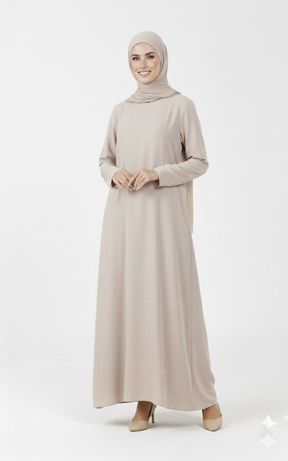Slip-on Dress - Beige