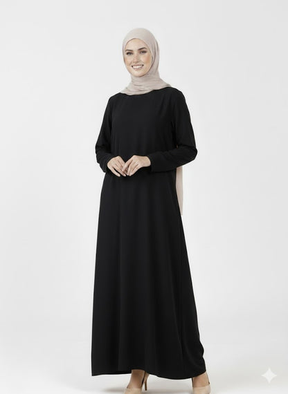 Slip-on Dress - Black