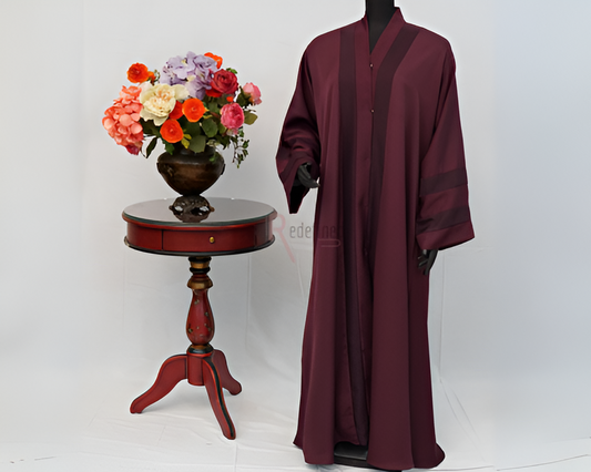 Classic Abaya with Contrast Patch