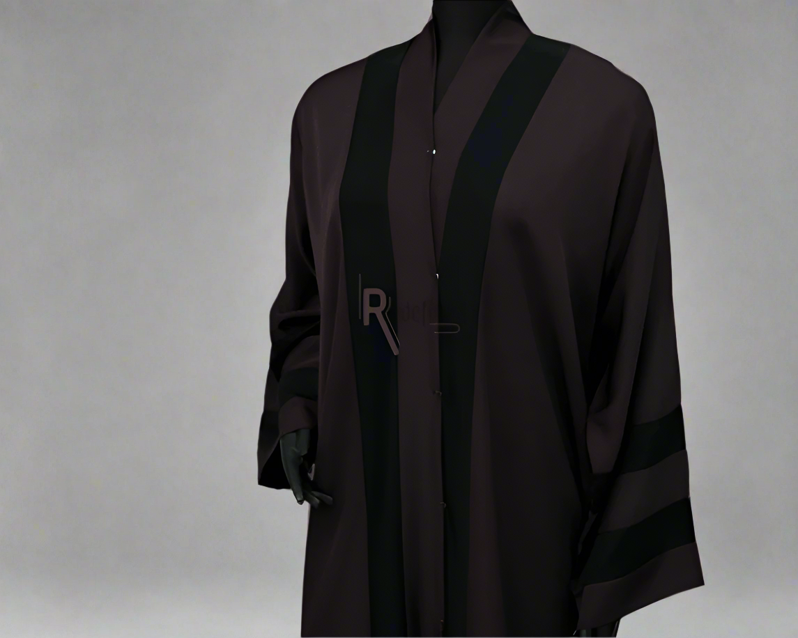 Classic Abaya with Contrast Patch