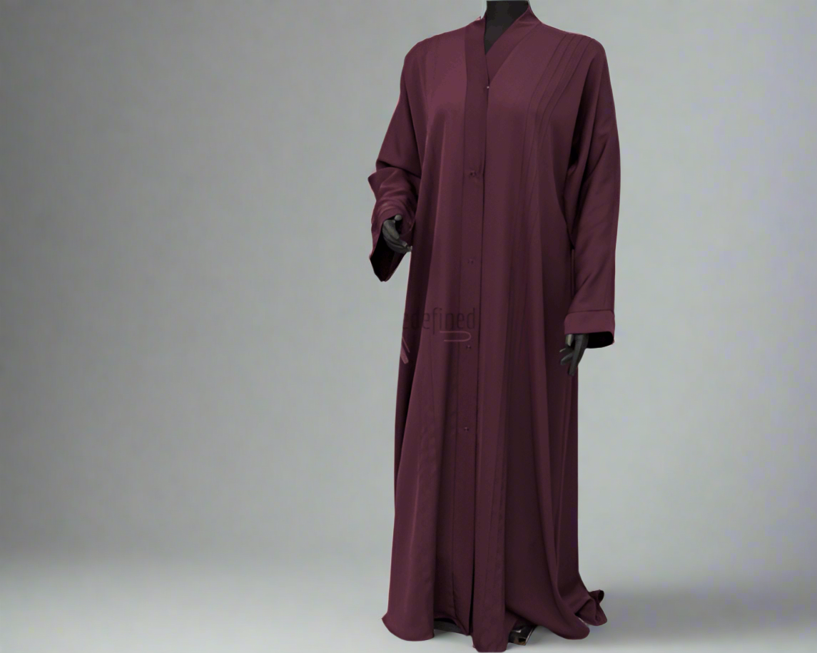 Classic Pin Tuck Detailed Abaya