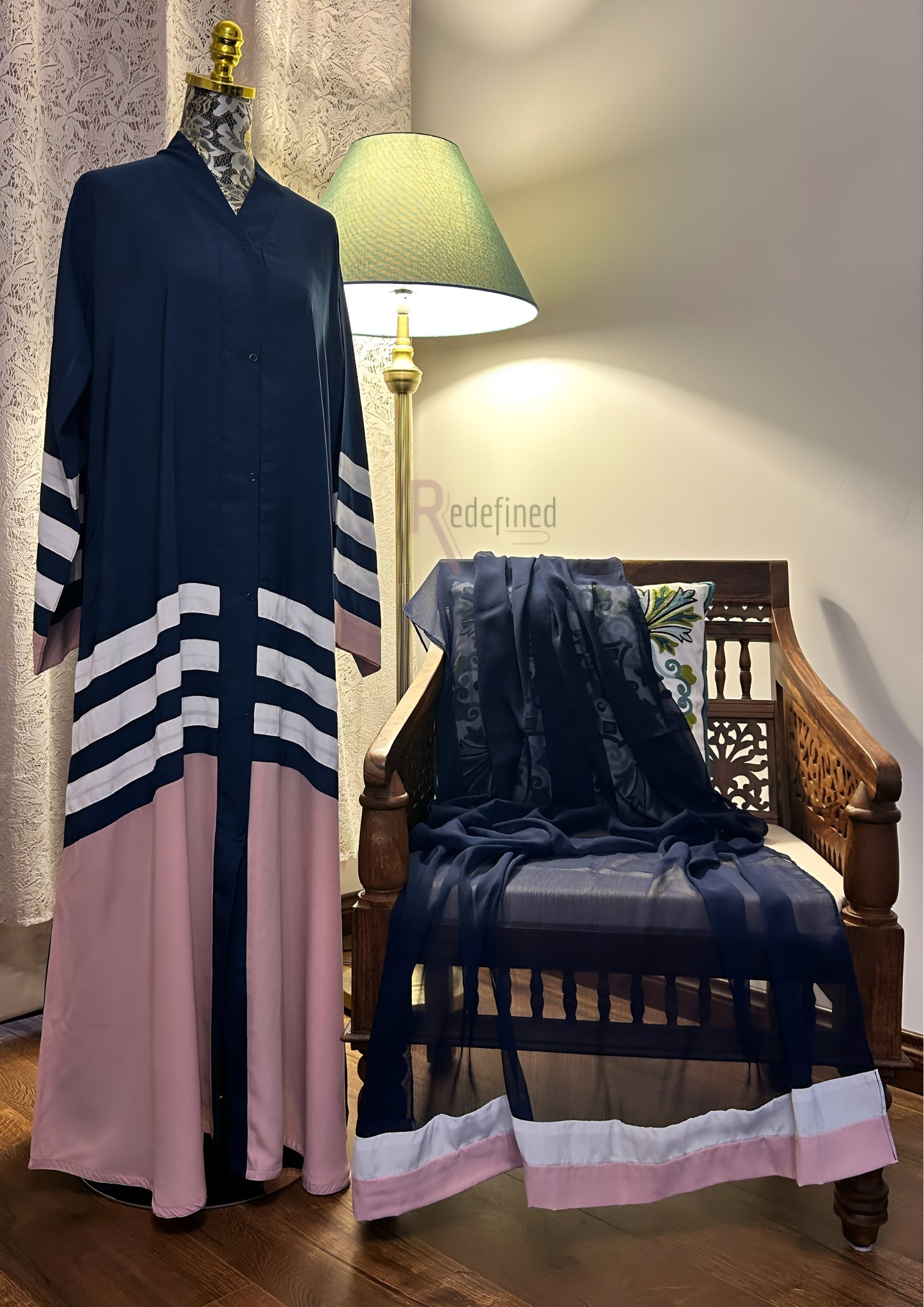 Striped Abaya